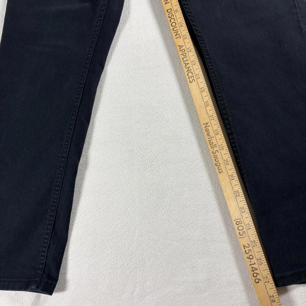 DKNY Stanton Mens 34x30 Straight Leg Black Stretch Denim Jeans Cotton Blend - Picture 2 of 9